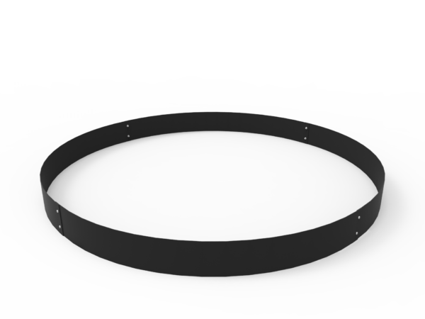 Kantstål Svart Cirkel ø 140cm 12cm