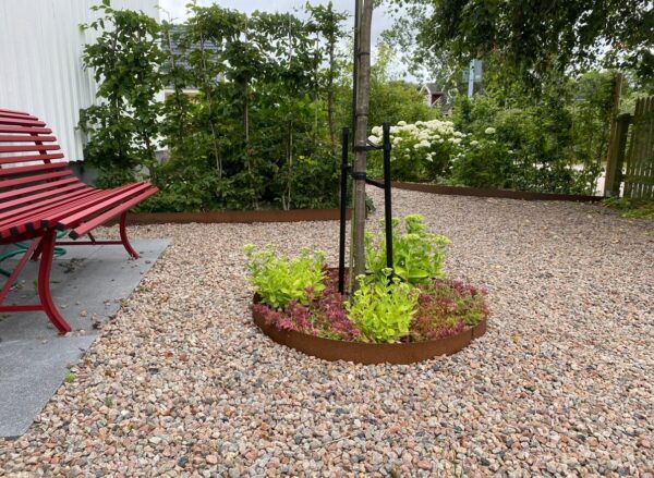 Kantstål Corten Cirkel ø 90cm 12cm